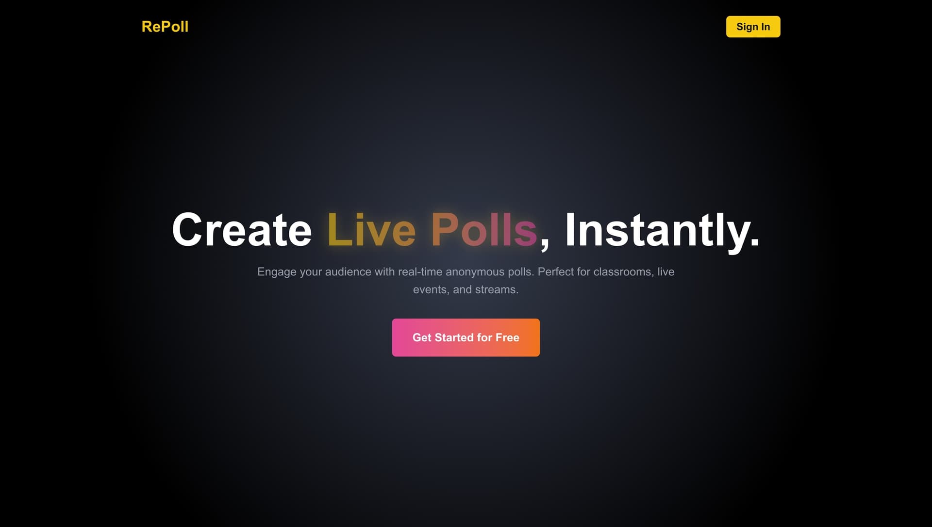 RePoll Screenshot